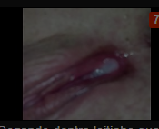 Buceta escorrendo porra depois de uma ejaculada forte dentro